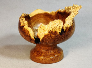 Handmade Wooden Candy Bowl Russian Olive Burl Wood